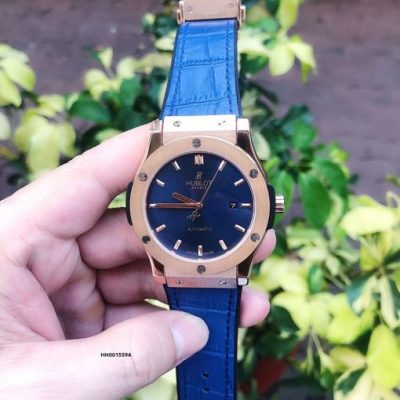 Đồng hồ Hublot Genever Nam máy cơ tự động Cao Cấp Xanh Blue