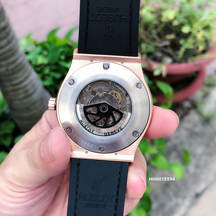 Đồng hồ Hublot Genever Nam máy cơ tự động Cao Cấp Xanh Blue