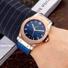 Đồng hồ Hublot Genever Nam máy cơ tự động Cao Cấp Xanh Blue