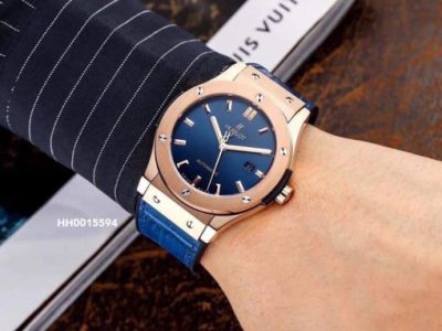 Đồng hồ Hublot Genever Nam máy cơ tự động Cao Cấp Xanh Blue