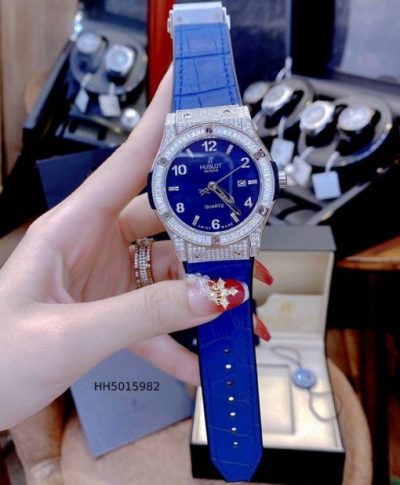 Đồng hồ Hublot cặp mặt đính đá full viền cao cấp