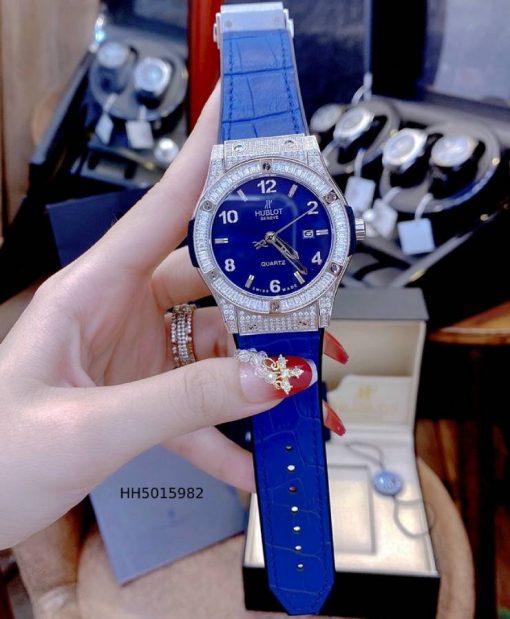 HH5015982-1 Đồng hồ Hublot cặp mặt đính đá full viền cao cấp