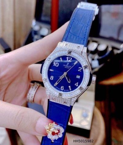 Đồng hồ Hublot cặp mặt đính đá full viền cao cấp