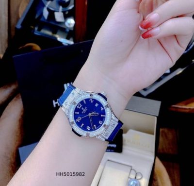 Đồng hồ Hublot cặp mặt đính đá full viền cao cấp