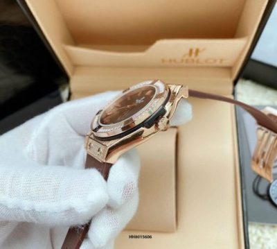 đồng hồ hublot nữ màu nâu geneve nữ giá rẻ