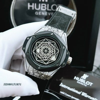 Đồng hồ đeo tay Hublot Nam Classic Big Bang Sang Bleu mặt đen cao cấp