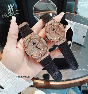 Đồng hồ Nữ Hublot Big Bang Quarzt Nhật mặt full đá kim cương nhân tạo