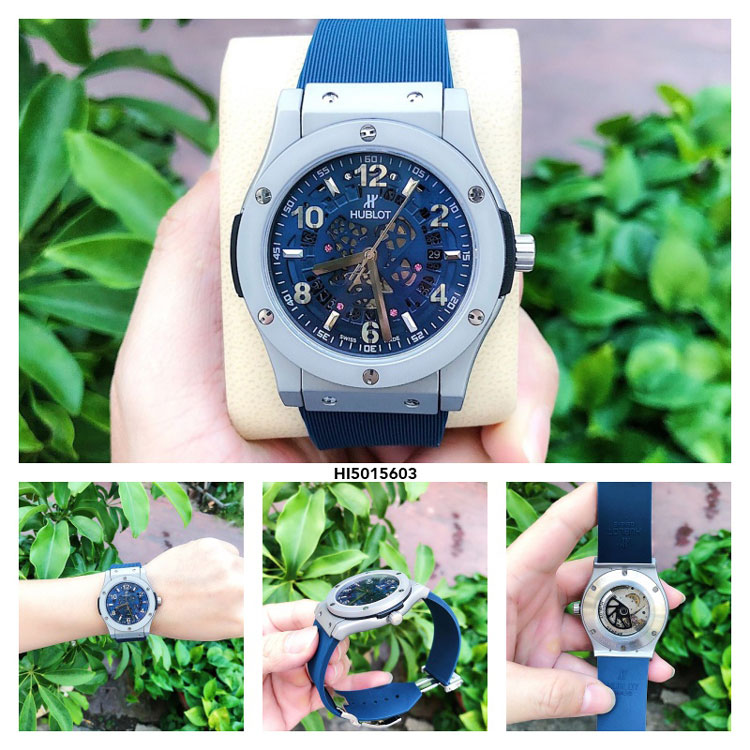 Đồng hồ Hublot Geneve Automatic 1101458 Nam Blue xanh siêu cấp