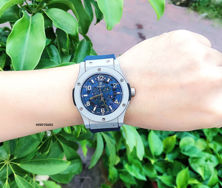 Đồng hồ Hublot Geneve Automatic 1101458 Nam Blue xanh siêu cấp