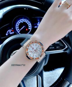 Đồng hồ Nữ Hublot Big Bang Diamond viền vàng 6 kim full đá