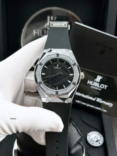 Đồng Hồ Nam Hublot Classic Fusion Orlinski dây cao su đen