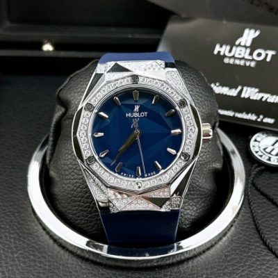 Đồng Hồ Nam Hublot Classic Fusion Orlinski dây cao su xanh