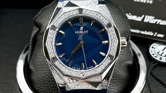 Đồng Hồ Nam Hublot Classic Fusion Orlinski dây cao su xanh