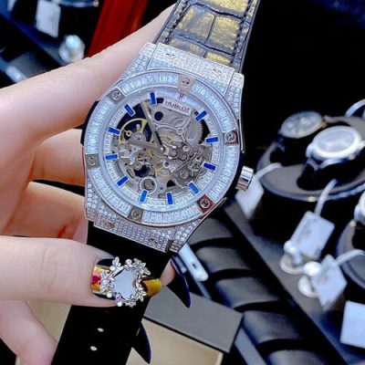 Đồng hồ Hublot nam đính đá Hublot Classion Fusion máy cơ Tourbillon cao cấp