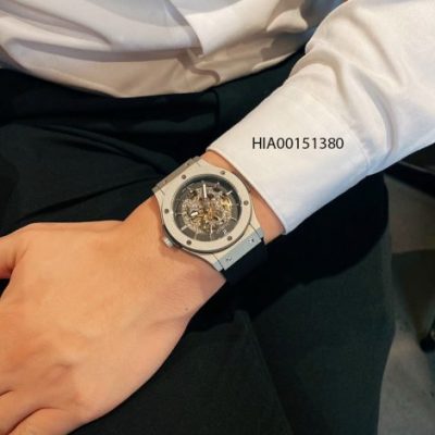 Đồng hồ Hublot Nam máy cơ Automatic dây cao su đen