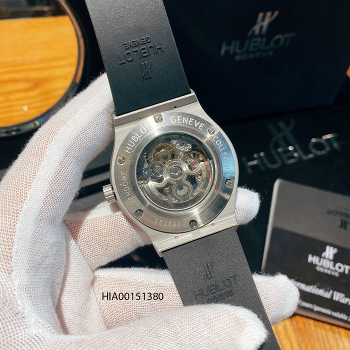 Đồng hồ Hublot Nam máy cơ Automatic dây cao su đen