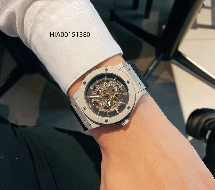 Đồng hồ Hublot Nam máy cơ Automatic dây cao su đen