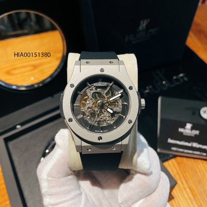 Đồng hồ Hublot Nam máy cơ Automatic dây cao su đen