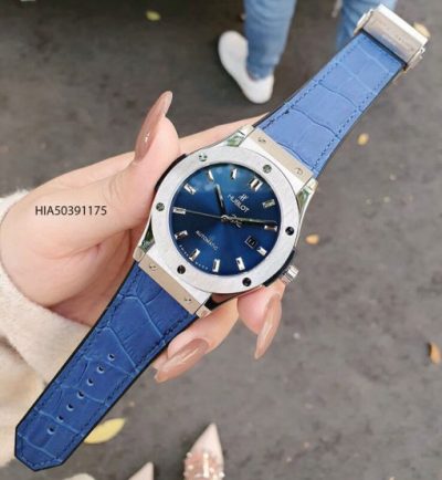 Đồng hồ Hublot classic fusion Nam máy cơ tự động cao cấp dây xanh