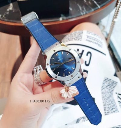 Đồng hồ Hublot classic fusion Nam máy cơ tự động cao cấp dây xanh