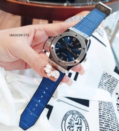 Đồng hồ Hublot classic fusion Nam máy cơ tự động cao cấp dây xanh