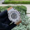 Đồng hồ Hublot nam máy cơ đính đá cao cấp bọc da nâu