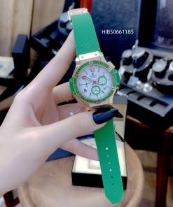 Đồng hồ Hublot nữ Big Bang Diamond 5 kim dây cao su