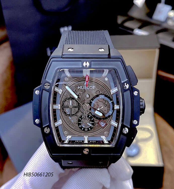 hib50661205-hublot-sen-den-2 Đồng hồ Hublot Nam Senna Champion 88 dây cao su đen