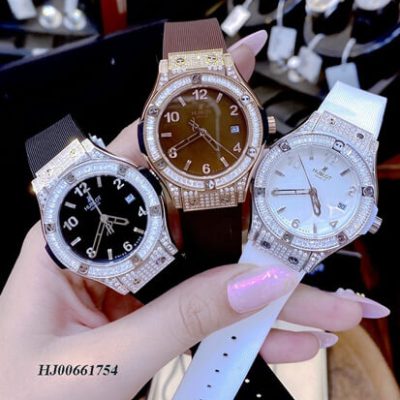 đồng hồ hublot nữ bigbang viền đính đá cao cấp