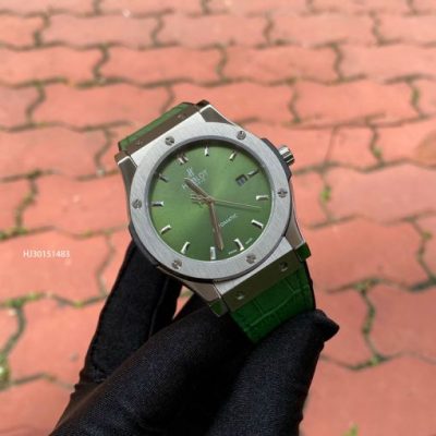 đồng hồ hublot nam classic fusion dây xanh lá cao cấp