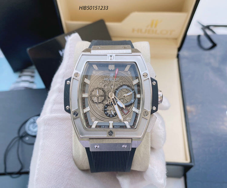 Đồng hồ Hublot Champion Senna Nam dây cao su màu đen