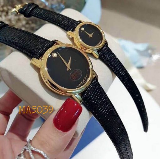 MA50396799-Movado-den-vang-1 Đồng Hồ cặp Movado dây da kim tuyến giá rẻ