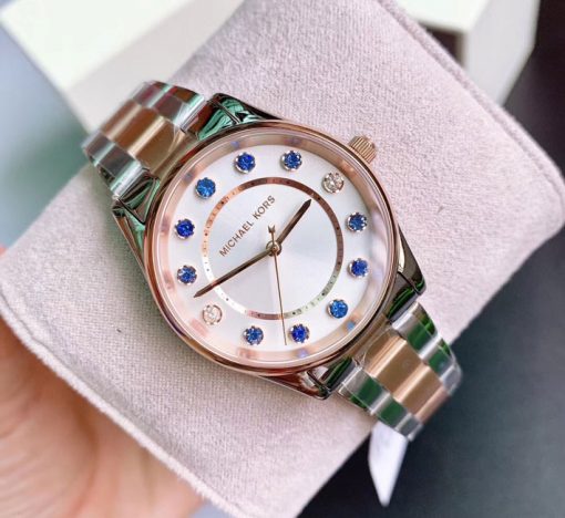 Đồng Hồ Michael Kors MK6605 Nữ mặt đính 12 viên đá cao cấp Đồng Hồ Michael Kors MK6605 Nữ mặt đính 12 viên đá cao cấp