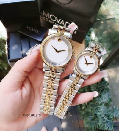 Đồng hồ cặp đôi Movado Couple dây thép không gỉ