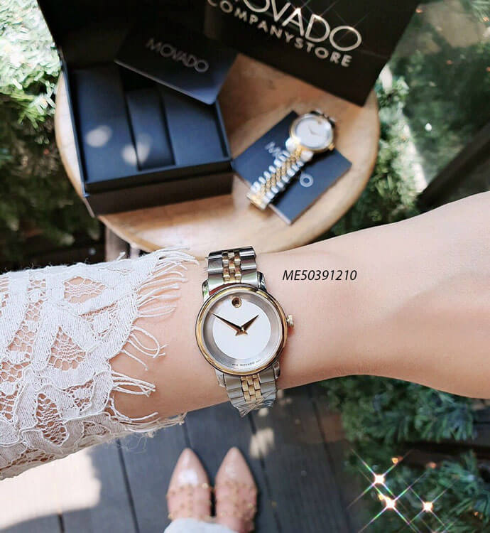 Đồng hồ cặp đôi Movado Couple dây thép không gỉ