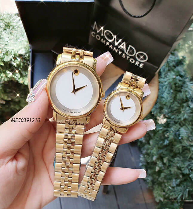 Đồng hồ cặp đôi Movado Couple dây thép không gỉ