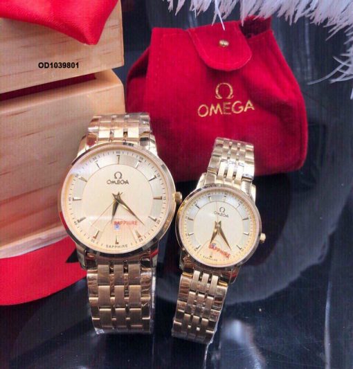 mau dong ho may co nam omega gia re day kim loai Đồng hồ Omega nam dây thép không gỉ cao cấp