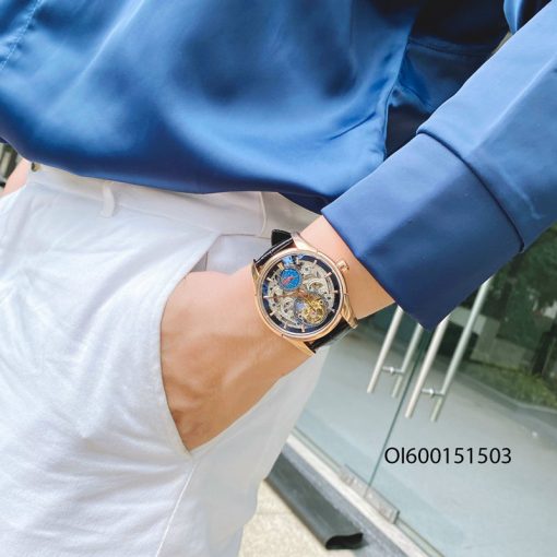 OI600151503-12-Dong-ho-omega-day-da-may-co-nam Đồng hồ nam Omega máy lộ cơ viền vàng dây da cao cấp