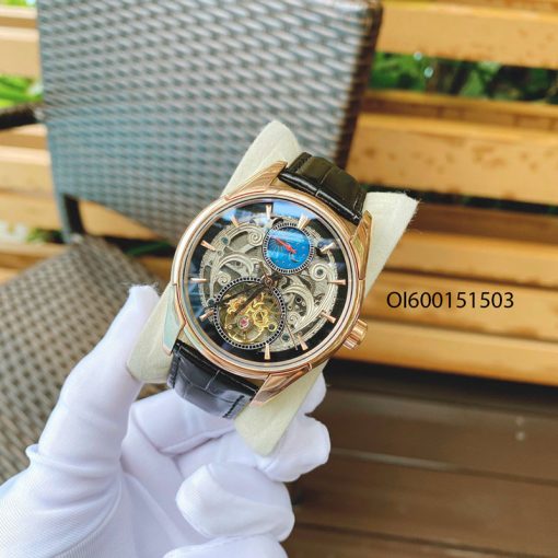 OI600151503-3-Dong-ho-omega-day-da-may-co-nam Đồng hồ nam Omega máy lộ cơ viền vàng dây da cao cấp