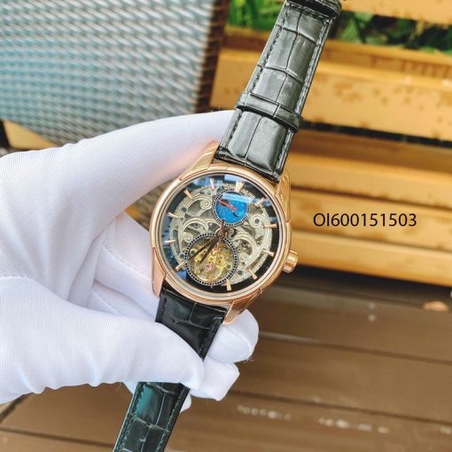 OI600151503-7-Dong-ho-omega-day-da-may-co-nam Đồng hồ nam Omega máy lộ cơ viền vàng dây da cao cấp