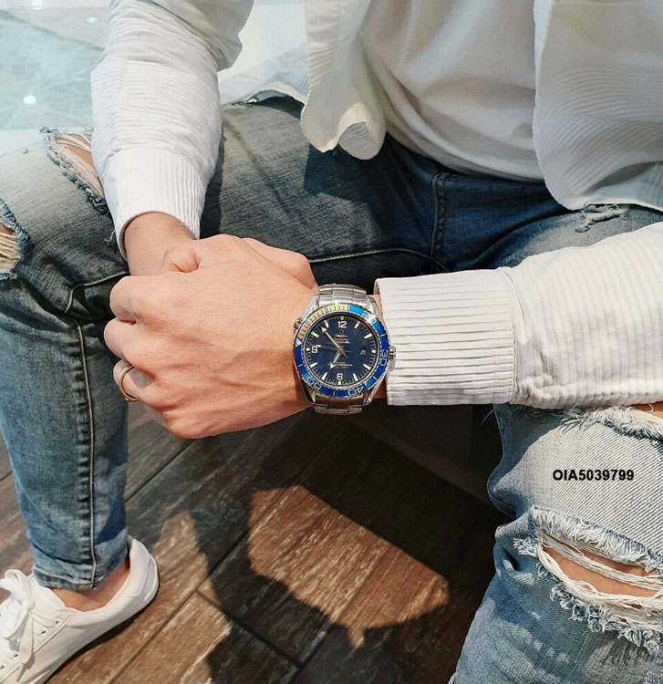 Đồng hồ cơ omega nam máy nhật dây thép không gỉ