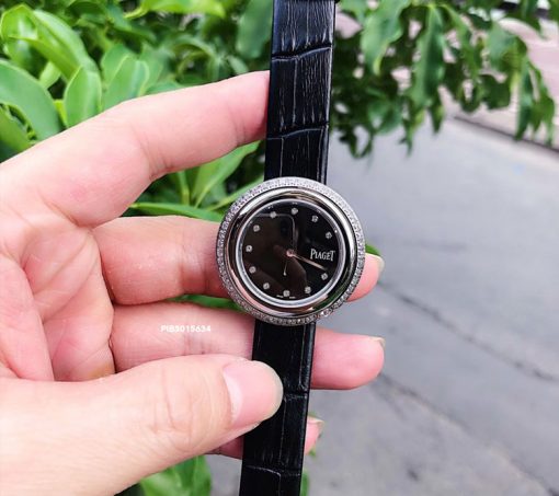 Đồng Hồ nữ Piaget Possession Replica 1:1 dây da đính đá full viền Đồng Hồ nữ Piaget Possession Replica 1:1 dây da đính đá full viền