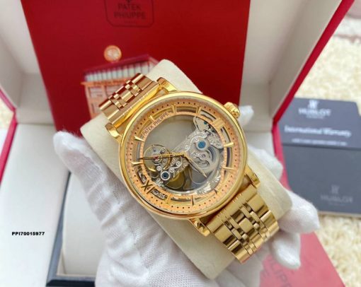 PP_I70015977-Vang-vang-6 Đồng hồ Patek Philippe máy lộ cơ thụy sĩ dây thép không gỉ mạ PVD