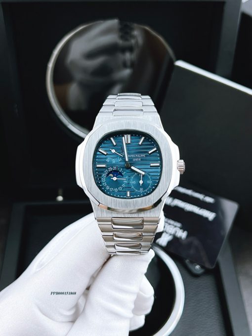 PPB000151868-patek-philippe-nam-cơ-dây-kim-viền-trơn-2-đồng-hồ-nhỏ-(15) Đồng hồ nam Patek Philippe máy cơ dây thép không gỉ mặt lịch ngày cao cấp