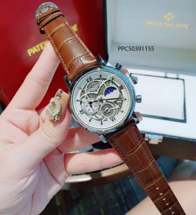 Đồng hồ Patek Phillip nam dây da giả cơ giá rẻ