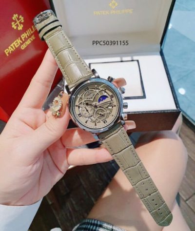 Đồng hồ Patek Phillip nam dây da giả cơ giá rẻ