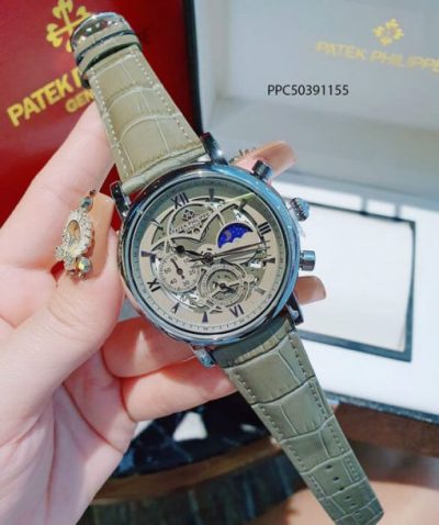 Đồng hồ Patek Phillip nam dây da giả cơ giá rẻ