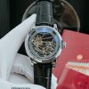 Đồng hồ nam Patek Philippe máy lộ cơ trong suốt viền bạc cao cấp