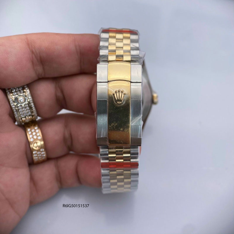 Đồng Rolex DayJust Inter Gold nam dây thép mạ vàng 18k Replica 1:1