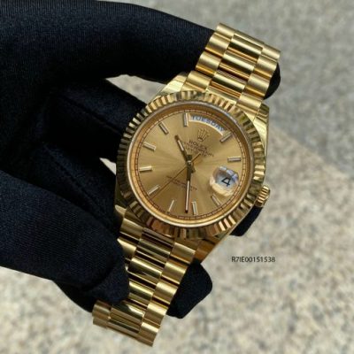 Đồng Rolex Day-Date Gold nam mạ vàng 18k Replica 1:1